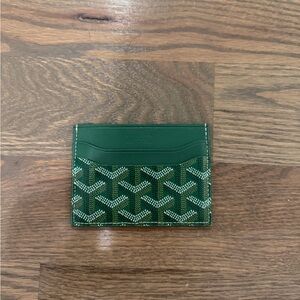 Goyard Forest Green Card Holder